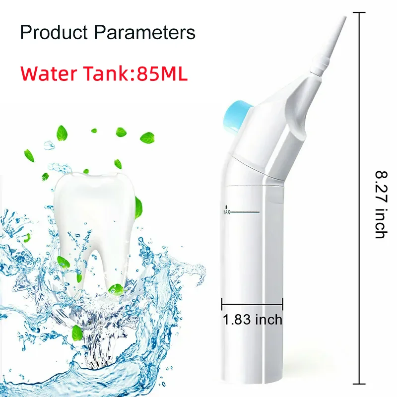 Home Use Mini Portable  Travel  Plastic Oral  Dental Irrigators Teeth Cleaning Manual  Water Flosser