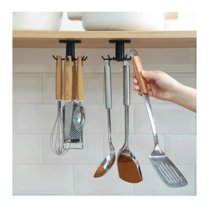 
Plastic steel hook wall hook kitchen tools storage rack 