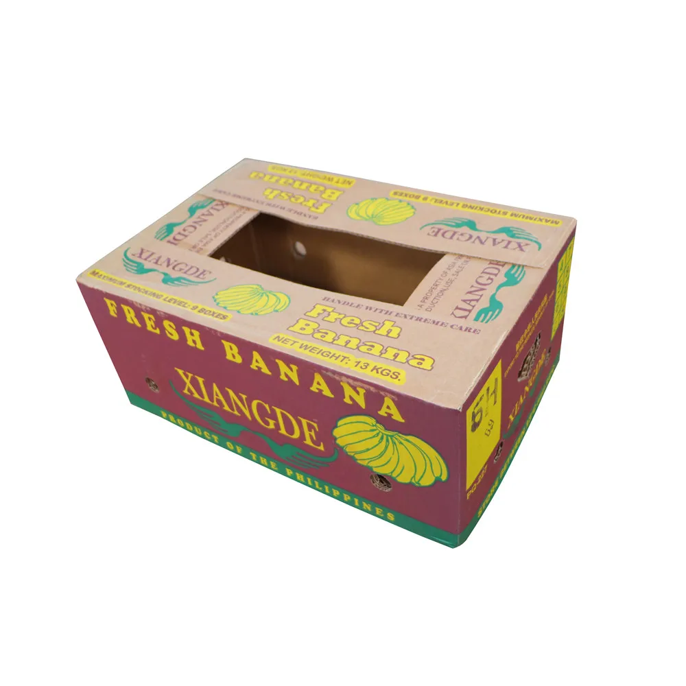 Boxes Packing Of Carton Empty Sizes Cartons For Cardboard Leaf Chiquita Weight Bananas Leaves Shaped Paper Fruit Banana Box