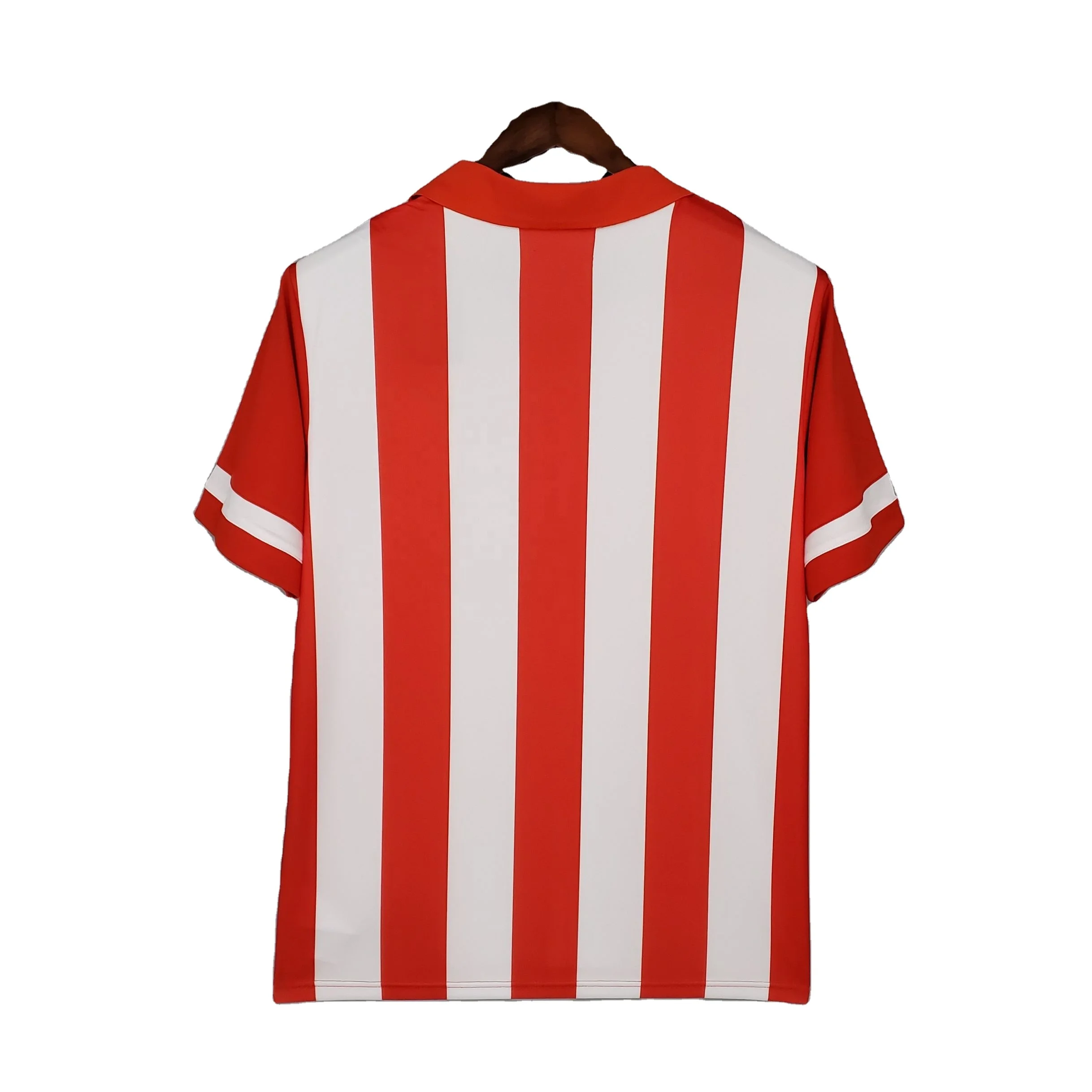 Retro 2013/2014 Red and White Strip Madrid Home Soccer Jersey Men Thailand Football Shirt