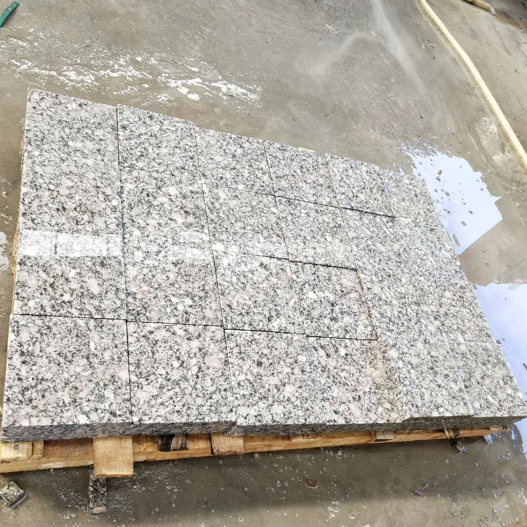 Cheap Honed Cut to Size Pear Flower White Granite for Floor