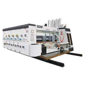Full Automatic Carton box making 4 colors flexo ink Corrugated Printing Slotting and die cutting creasing machine