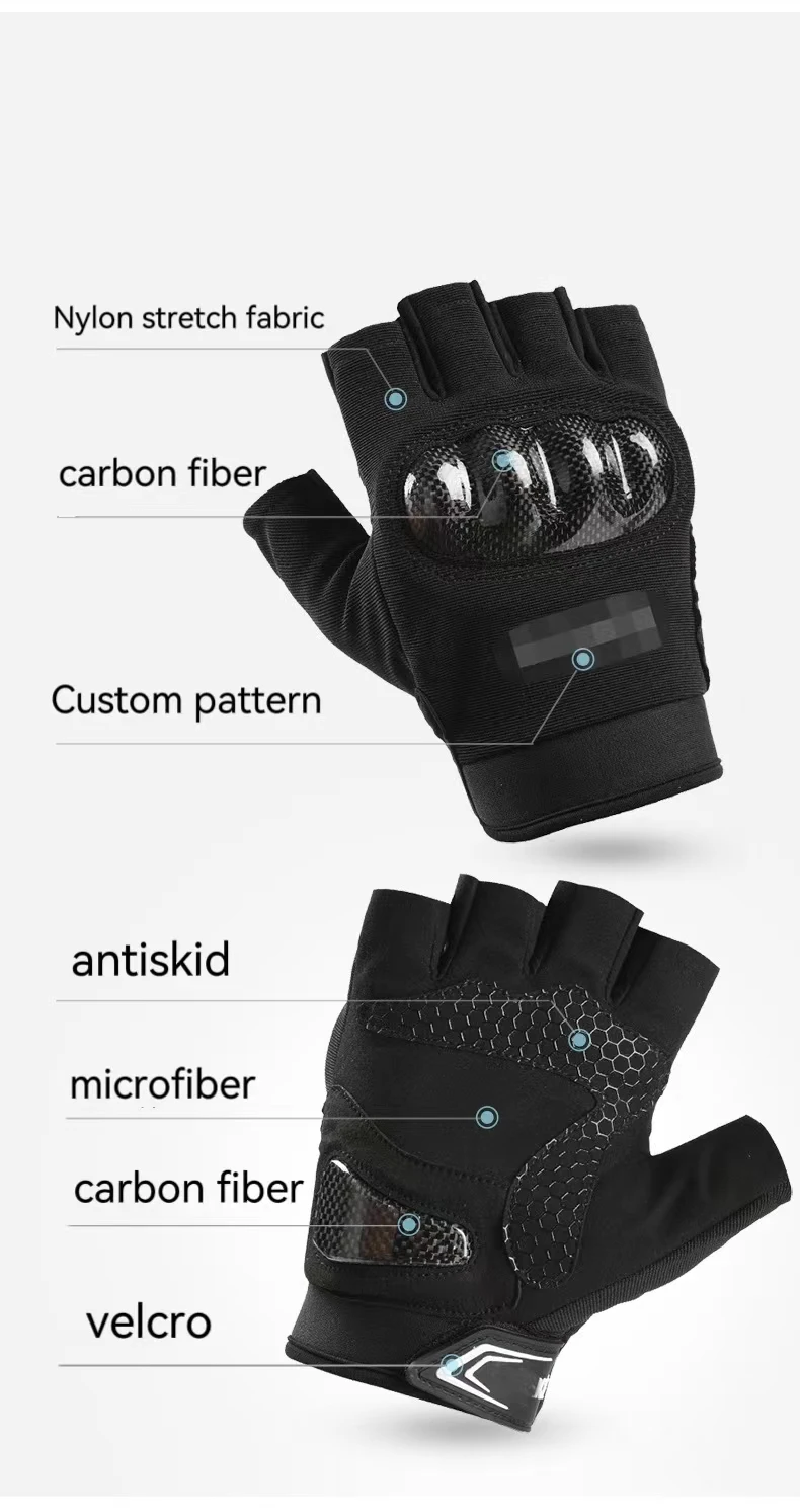 Wholesale Men and Women Sports Reflective exercise breathable outdoor Half-finger Fitness Cycling Non-slip Gym Gloves