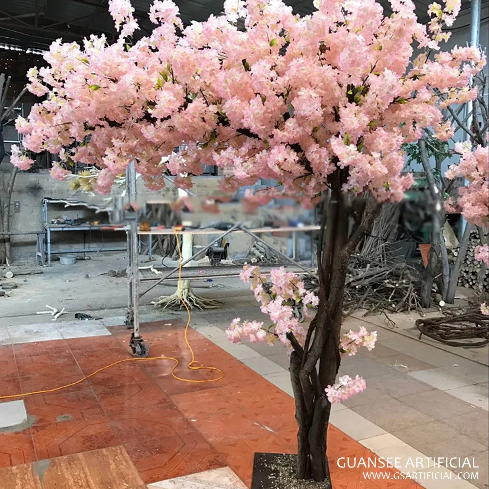 Modern style design cherry blossom tree wedding arch artificial cherry blossom