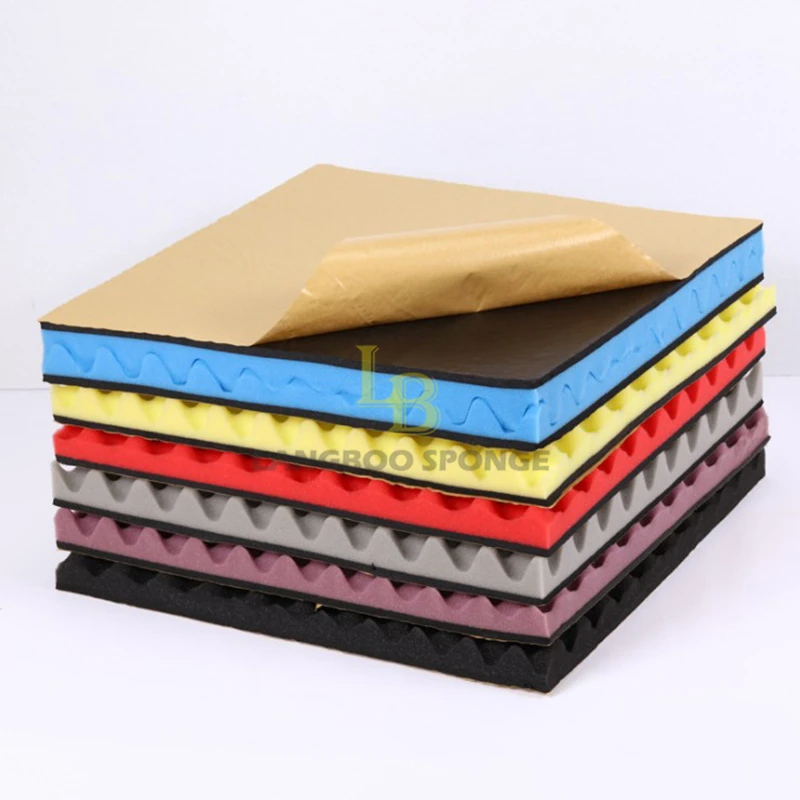 Factory acoustic soundproof foam sheet noise reduction decorative sound absorbing polyester fiber acoustic sponge sheet