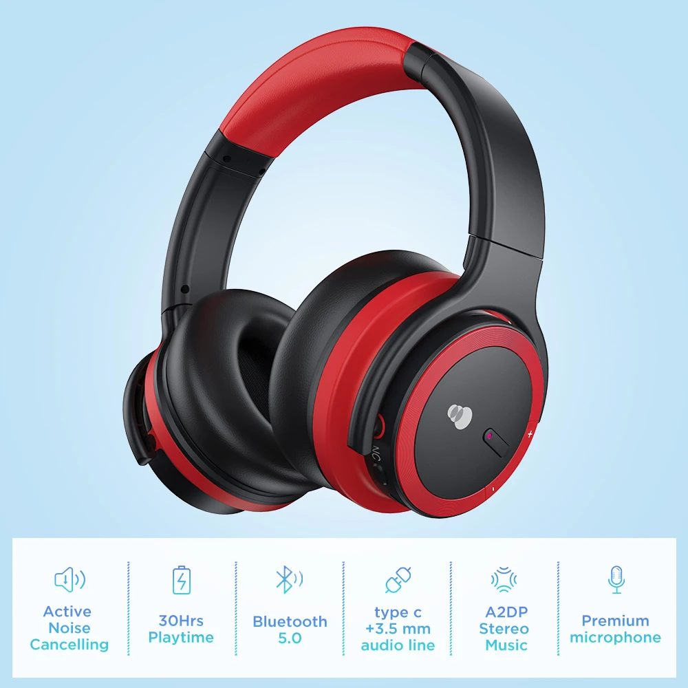 Недорогие наушники odm с шумоподавлением bluetooth беспроводные микрофоном типа C
