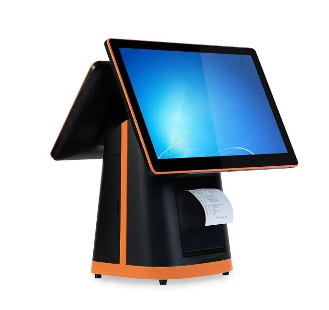 Новая модель 880P кассовый аппарат POS-система с 15 6 'основным дисплеем LED8/VFD220/15 6' дисплей клиента и встроенный 80-мм принтер