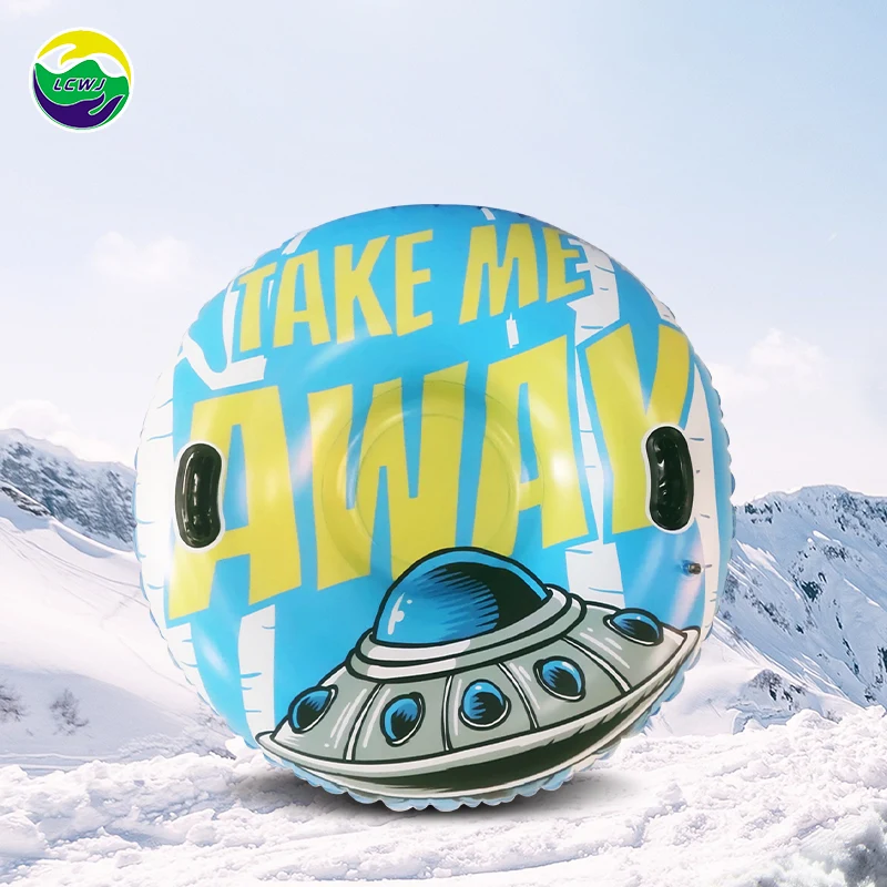 LC PVC Snow Tubing Toy Inflatable Snow Sledge Tube Snow Tubing-Sledge