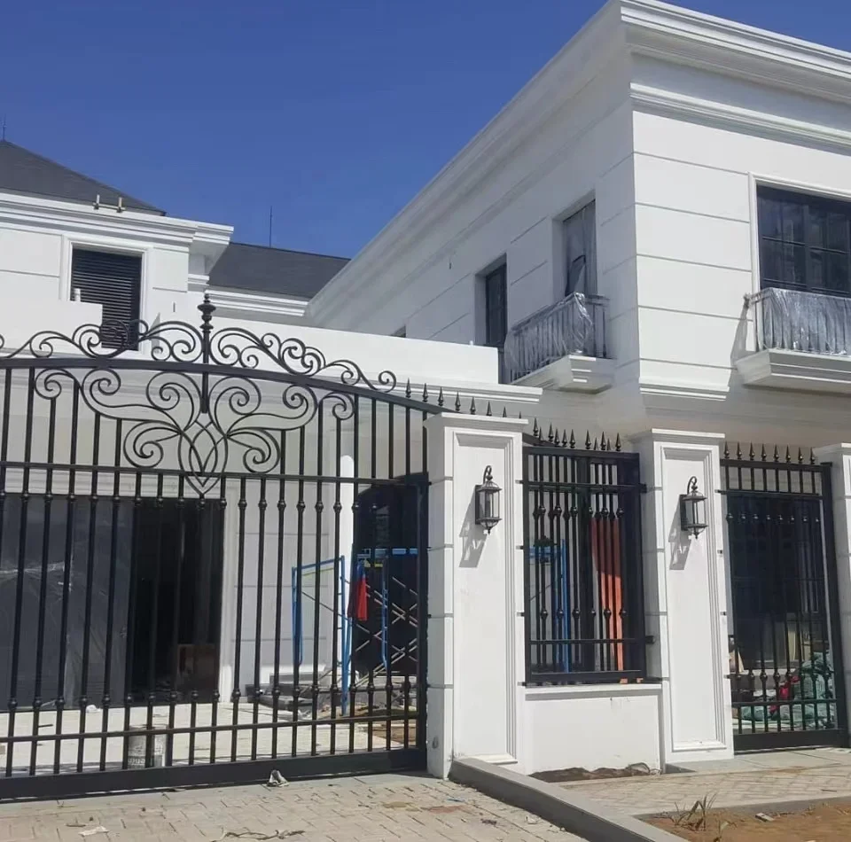 LongTai Sliding main gate double main security gate door for villa apartment aluminium gate design for villa luxury 2024