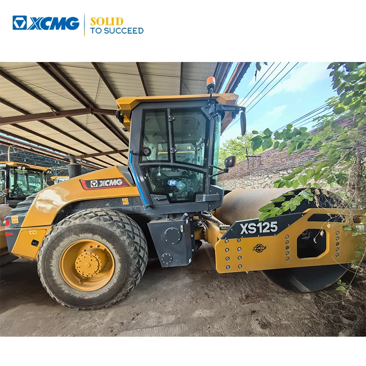 XCMG Official Good Condition Used Road Roller XS125 12 ton Vibratory Roller Price List