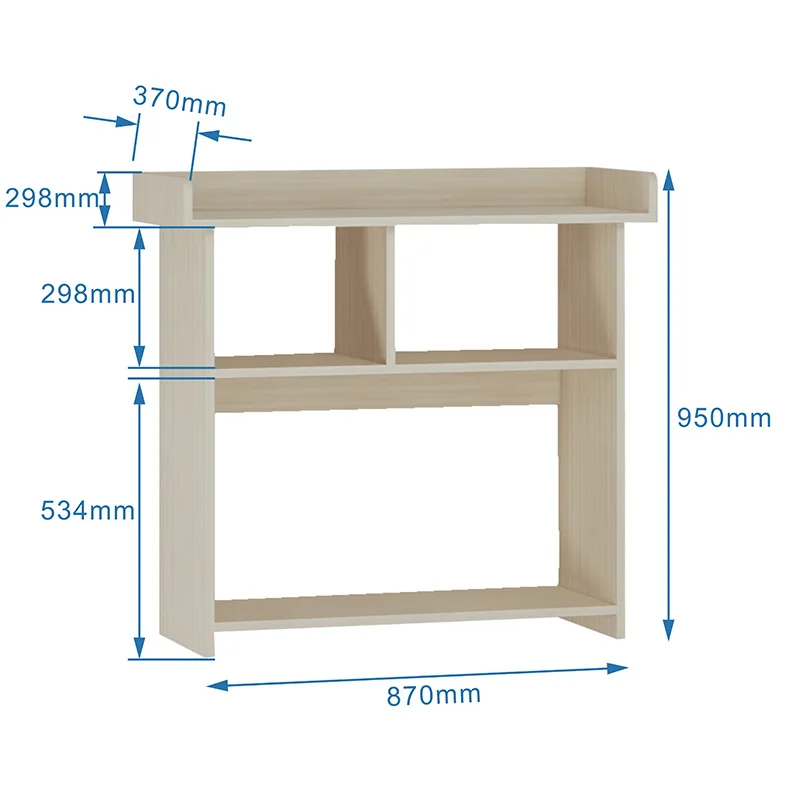 Aluminum Book Rack Free-Standing Bookshelf Office Desktop Organizer Countertop Book Shelf for Living Room/Home