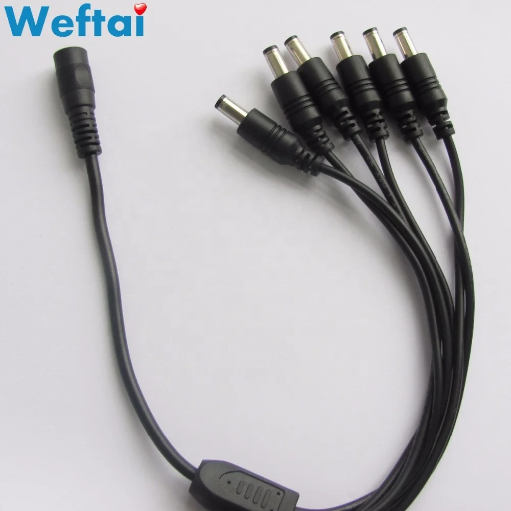 classic High Quality 5.5 x 2.1 Black Male Connector Dc 24v Power Cable