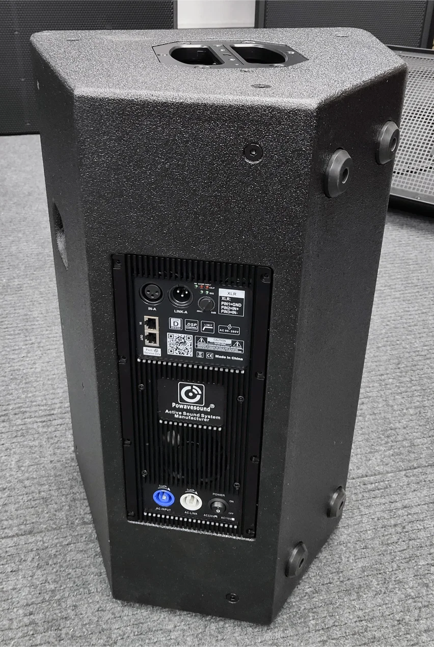 Professional active sound system single 10 inch stage monitor speaker 300W AES power DJ speaker with D class power amplifier
