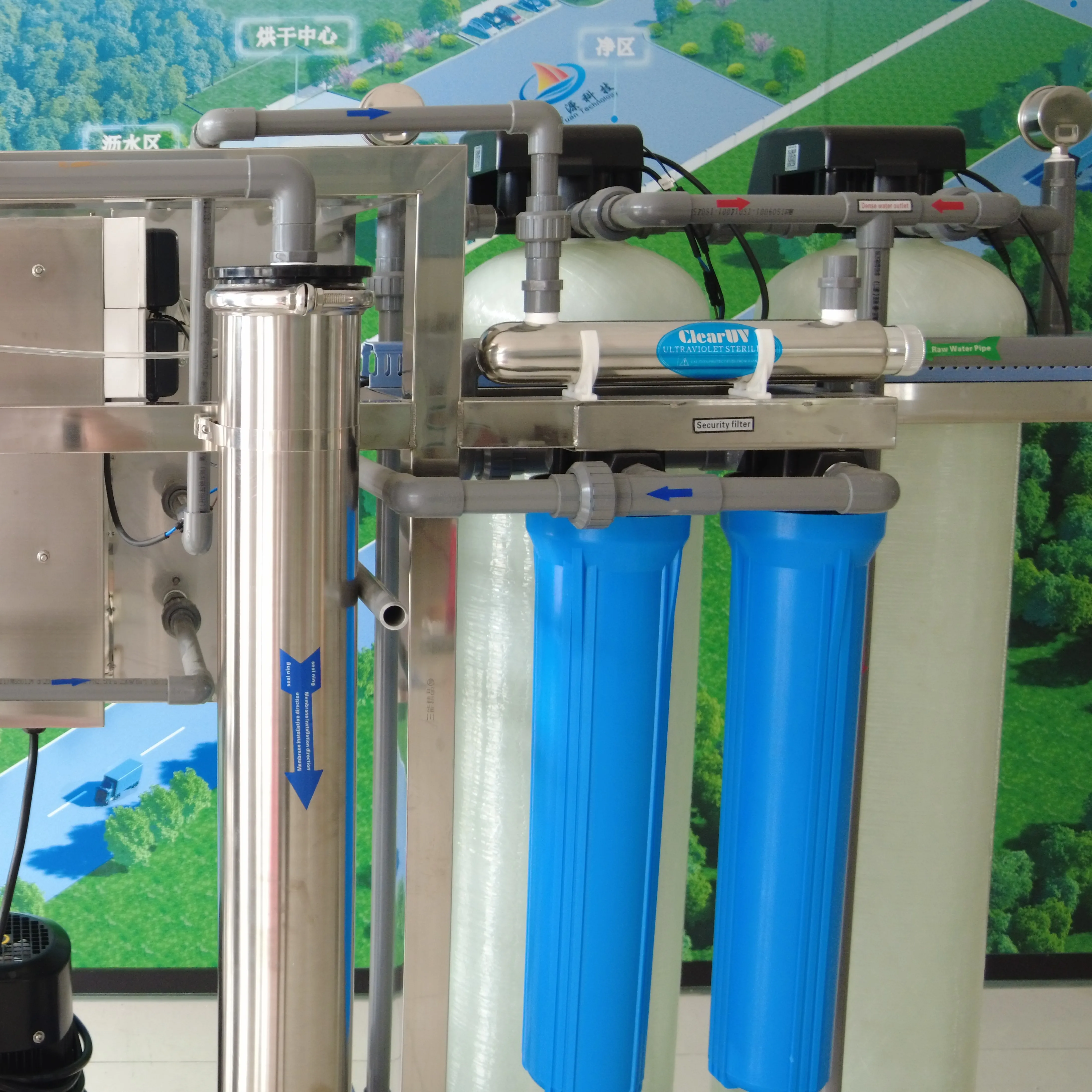 GreenWorld Low Price Pure Drinking Water Reverse Osmosis System Ro Purification Water Treatment Plant