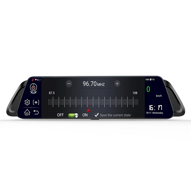 Автомобильный DVR заднего вида Android 8.1 Автомобильный разрешение камеры GPS-навигация с передней и задней камерами