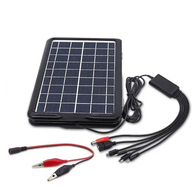 High Quality China Factory Mini Solar Panel 18V 13W Plug and Play Solar Cell Panel Mobile power bank