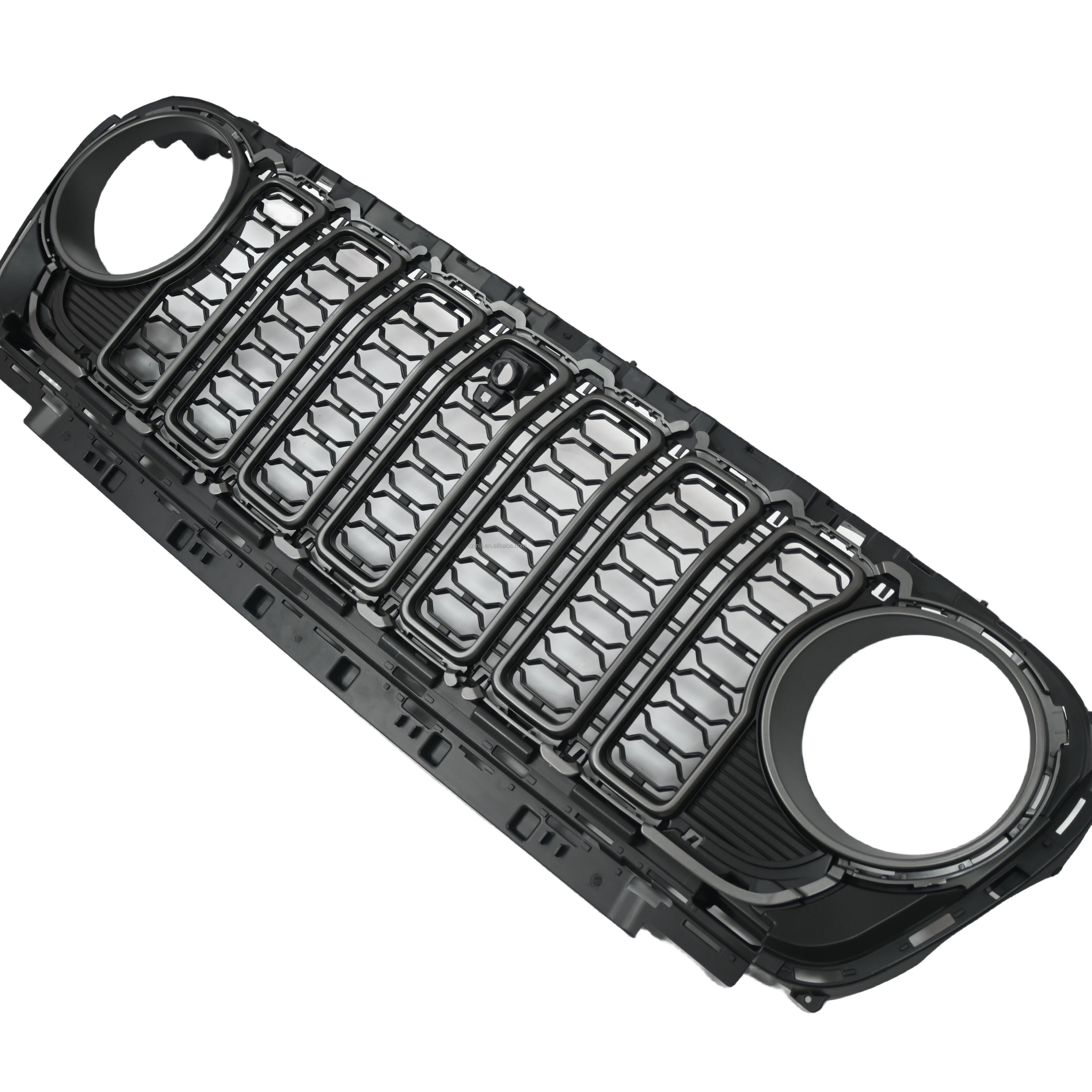 2024 New Condition for Jeep Wrangler JL Auto Parts Matte Black ABS Front Grille with/Without Camera Used for Jeep Wrangler JL
