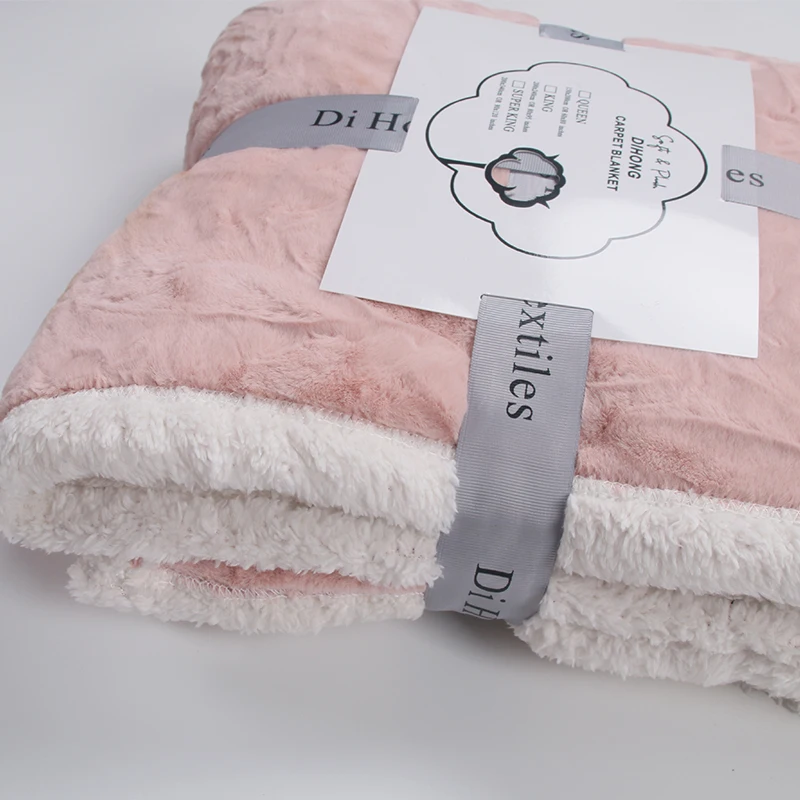 Hot Sherpa Fleece Throw Blankets, Soft Fluffy Flannel Plush Blanket and Throw, Fuzzy Cozy Cuddle Blankets