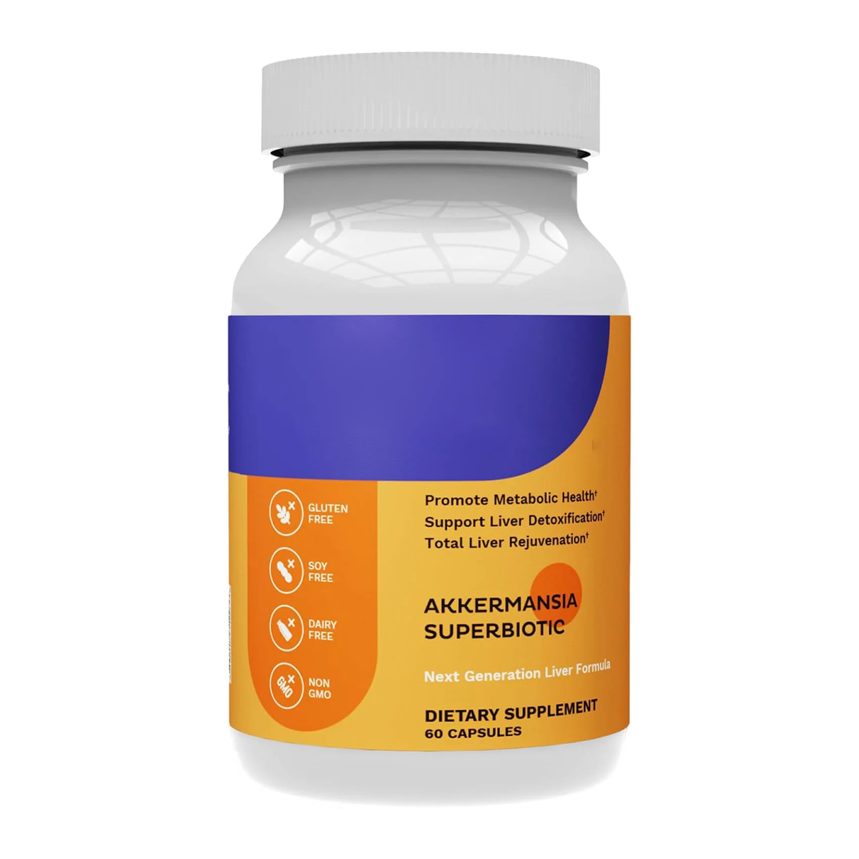 AKKERMANSIA SUPERBIOTIC Herbal Extract Liver Cleaning Capsules Metabolic Health Support Liver Detoxification Dietary Supplement