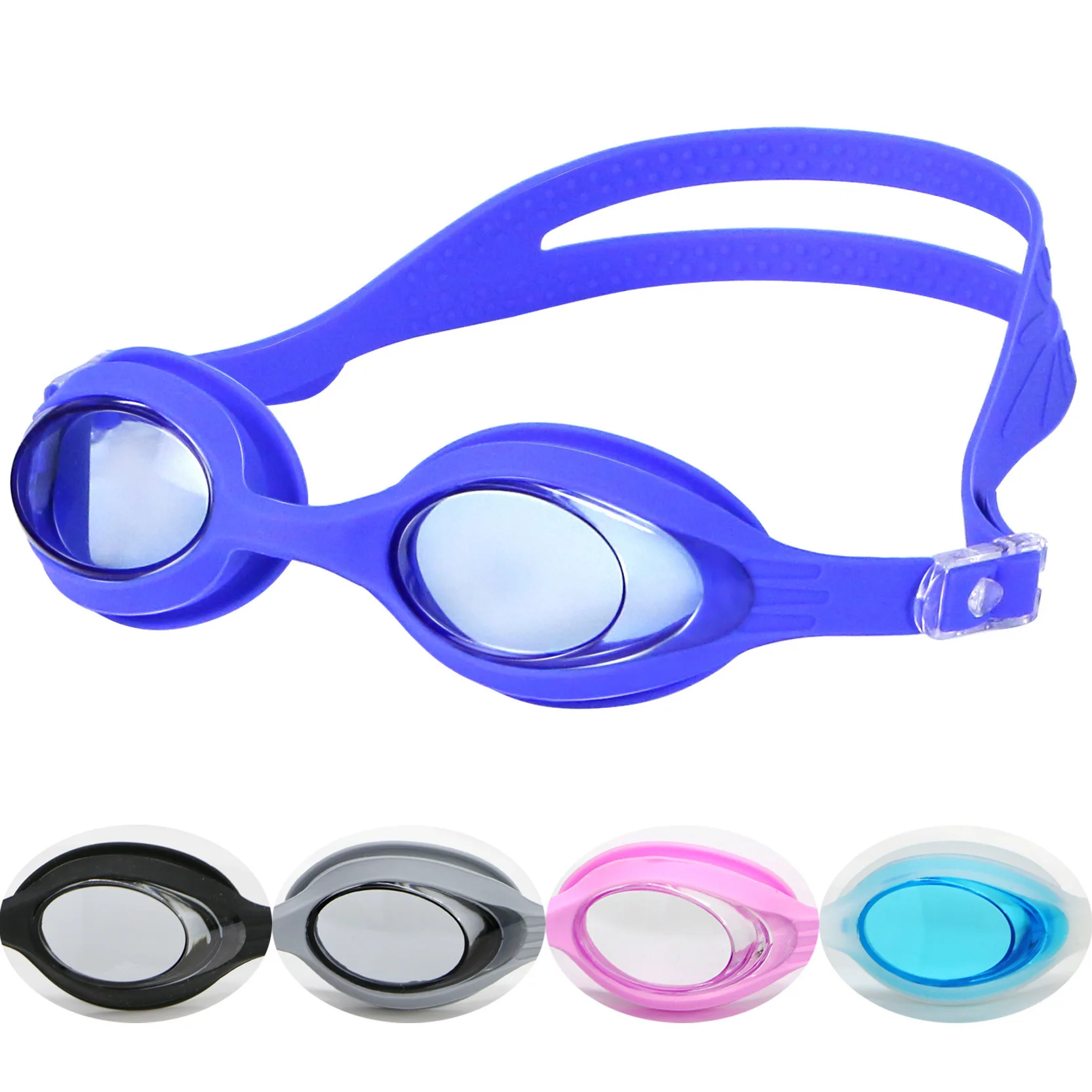 Adult Swimming Goggles One Piece PC Lens Anti Fog UV Protection Men and Women Swim Goggles Swimwear