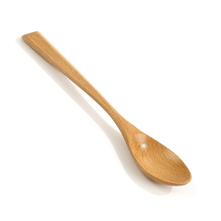 Custom Japanese Style design kitchen Serving Tea Coffee Beech Wooden Spoon