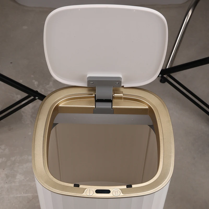 15L waste bin with sensor plastic trash can fancy dustbin intelligent trash can rubbish bin garbage