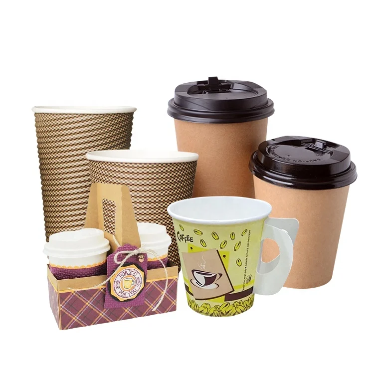 Customised Printed Disposable Hot Drinking Coffee Paper Cups Manufacturer