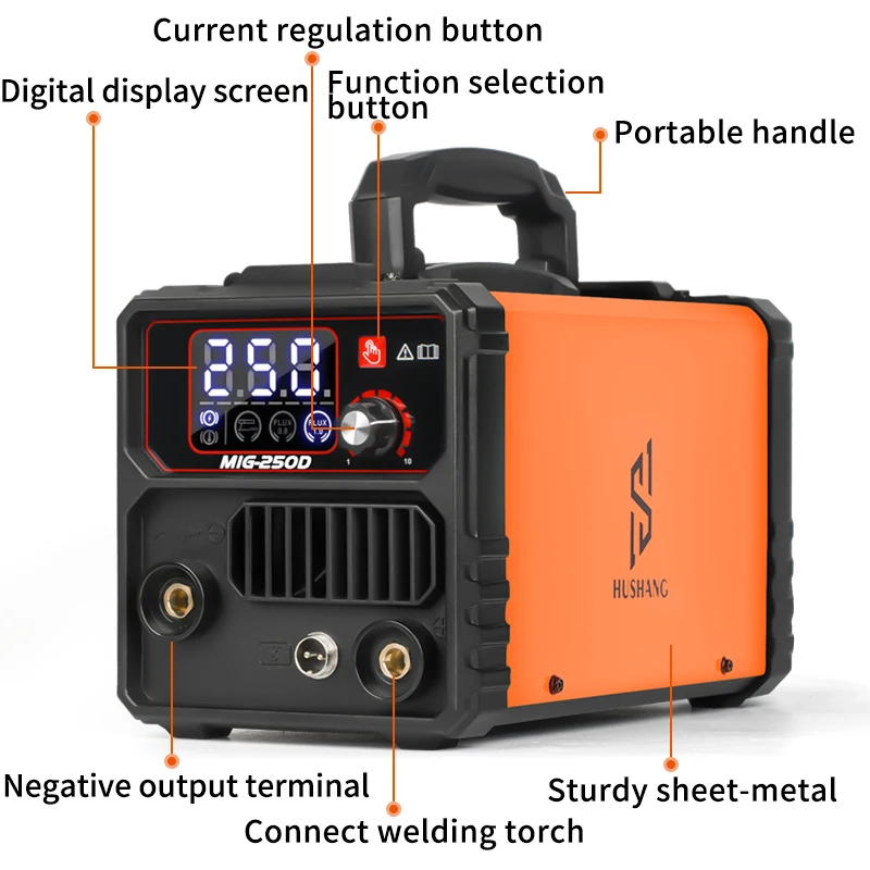 220V 120A Digital Electric MMA CO2 Gasless Flux Core MAG Welder Machine Maquina De Solda Mig Soldadura Mig Welding Without Gas