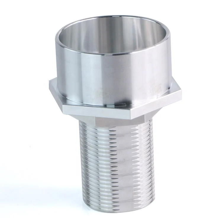 Cnc machined M4 M6 M8 M10 Round Head Coupling Flat Hex Threaded Barrel Stainless Steel Aluminum Sleeve Nuts
