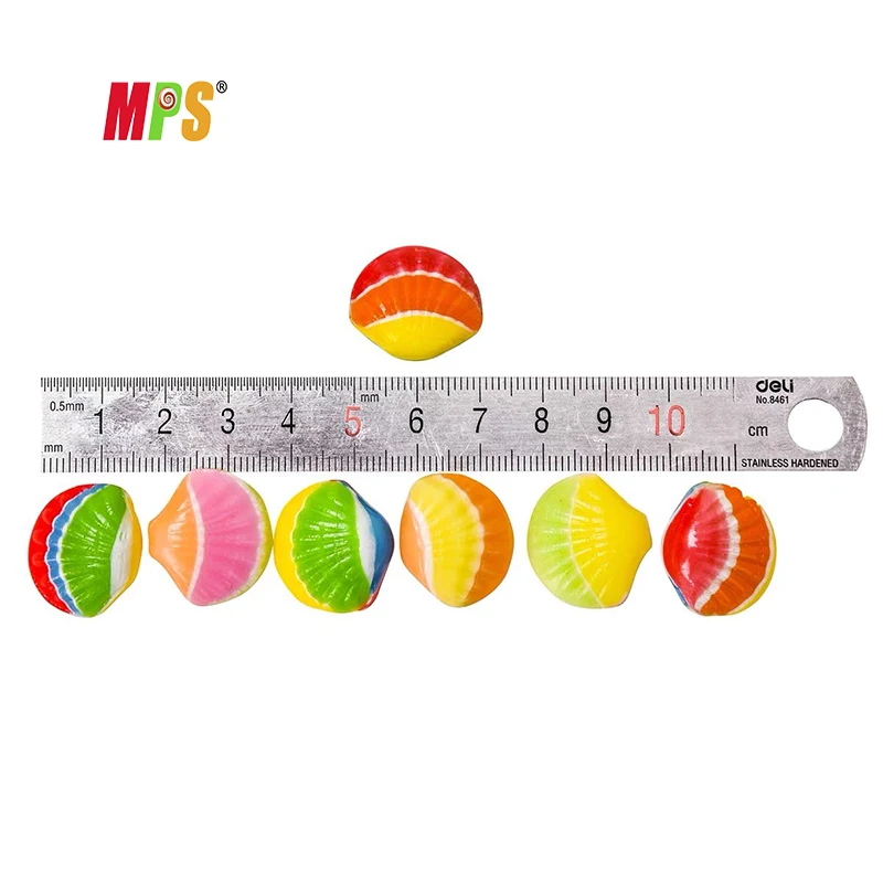 Custom Labels Candy Manufacturers Wholesale High Quality Colourful Shell Shape Hard Candy Sweets