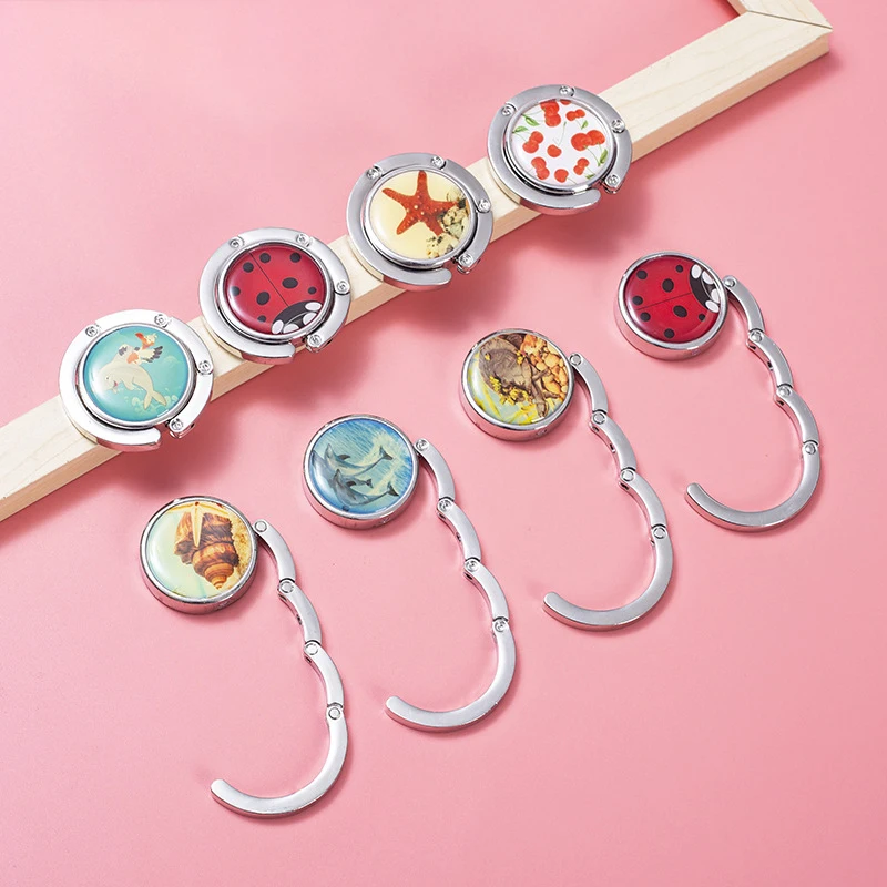 Custom Blank Folding Bag Purse Hook Handbag Hanger Holder