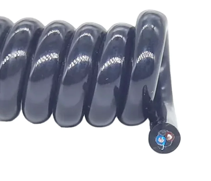 processing custom High Resilience 2 3 4 5 6 7 8 9 Core Electrical Spring Spiral Coiled Wire Cable