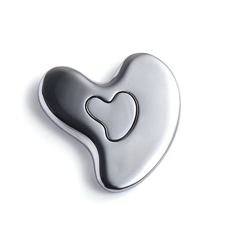 New Design Custom Metal Zinc Alloy Brass Grasha Electroplate Guasha Facial Tool