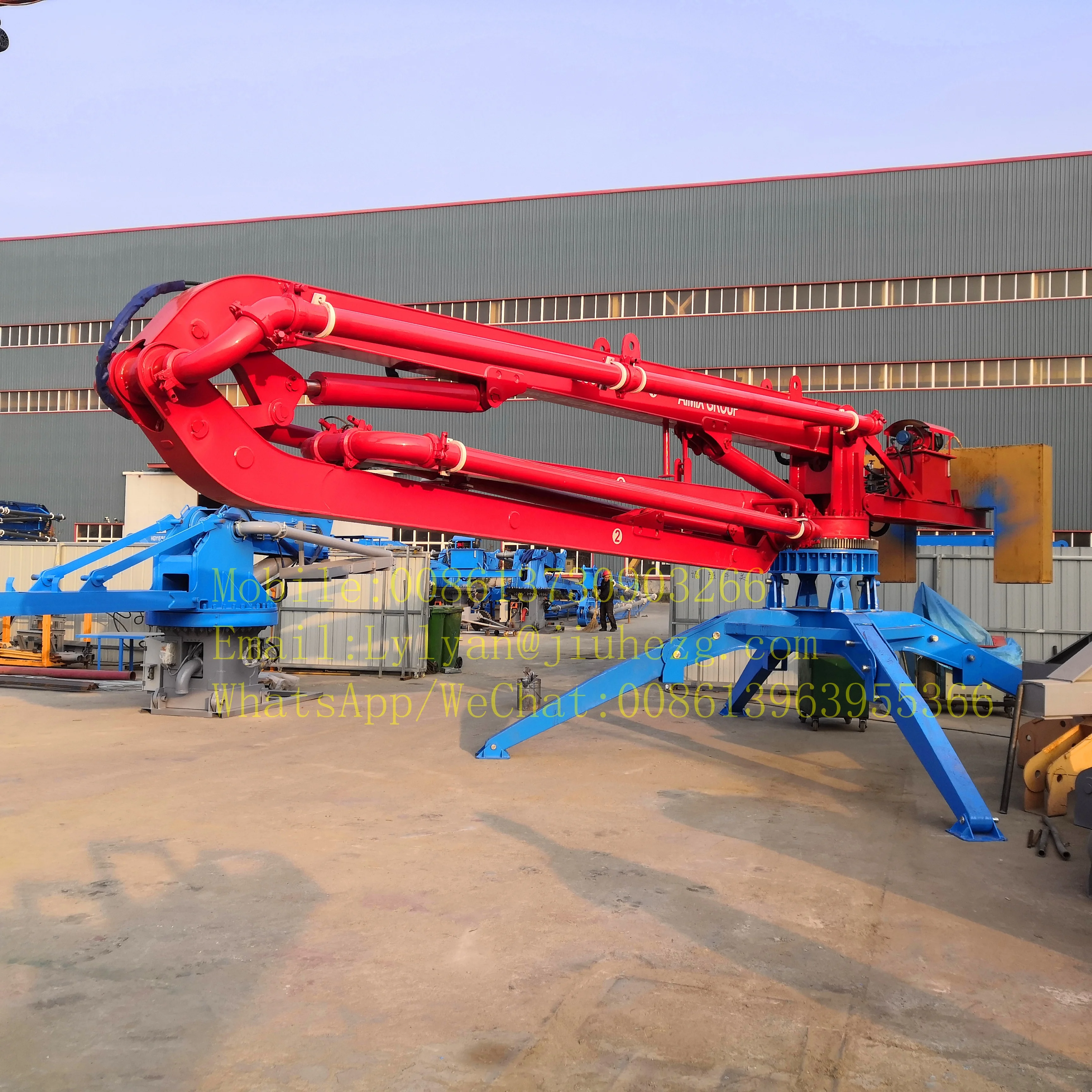 15m 17m hydraulic Concrete Placing Boom Arm Boom Manufacturer In Malaysia