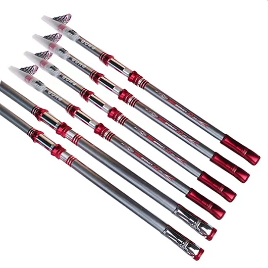 High Quality  2.1m 2.4m 2.7m 3.0m 3.6m 3.9m  Carbon Fishing Rod High Carbon Fiber 15kg Telescopic Fishing Rod