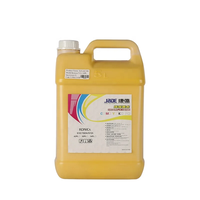 5L package flex printing ink konica 512i 30pl 42pl solvent based ink