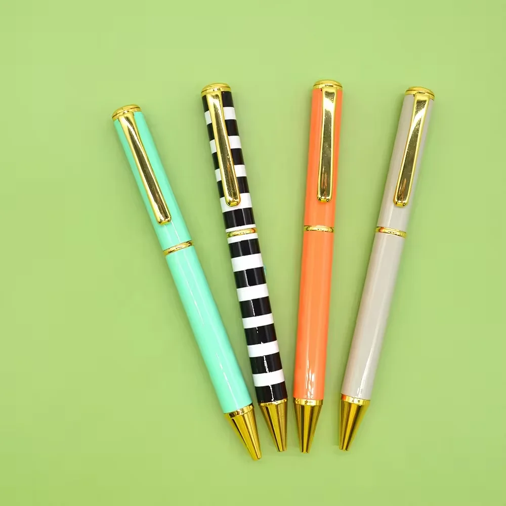 Popular Silver steel stainless custom make logo printed Ball Pen