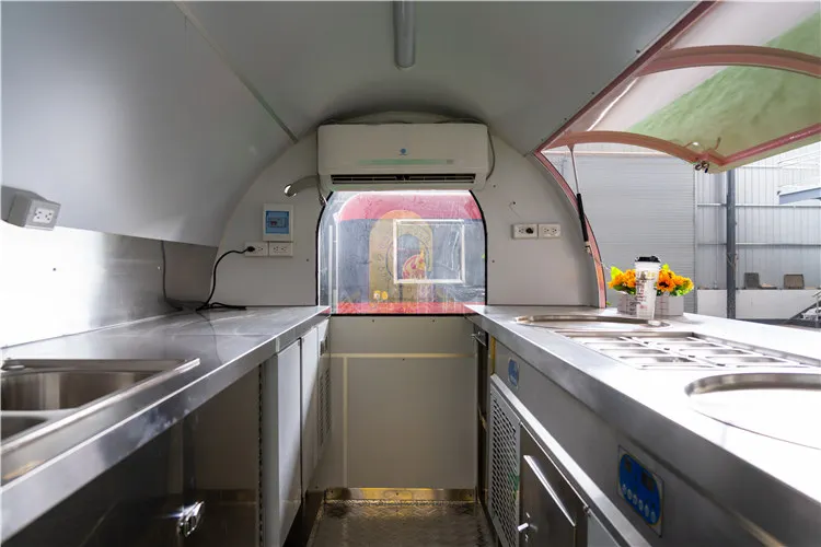 YITUO Round shape Food vending carts for sale mobile fast food bakery trailer