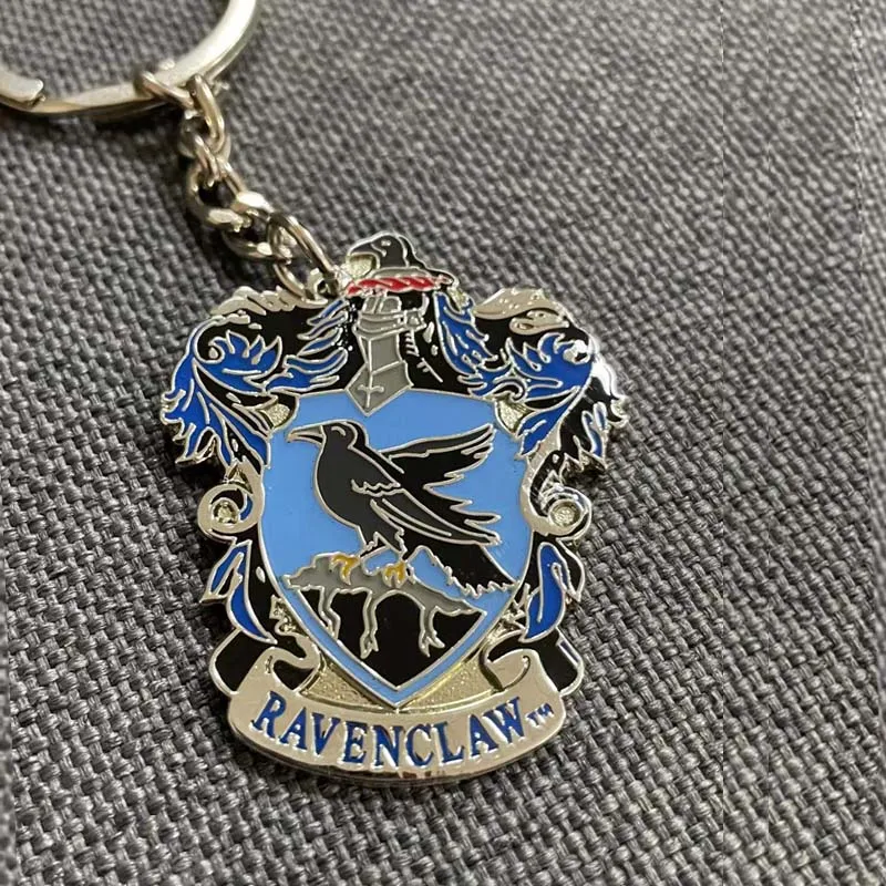 Harry ravenclaw key chain potter figure souvenir keychain factory made zinc alloy medal craft custom keychain