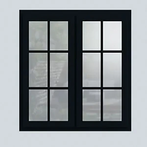 Modern Customized Black Casement Windows Double Glazed Aluminum Casement Windows Black