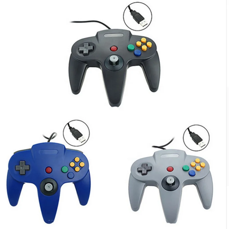 N64 Gamepad for Nintendo N64/PC Computer Console Game Joystick 5-color in Stock N64 USB Wired Game Controller