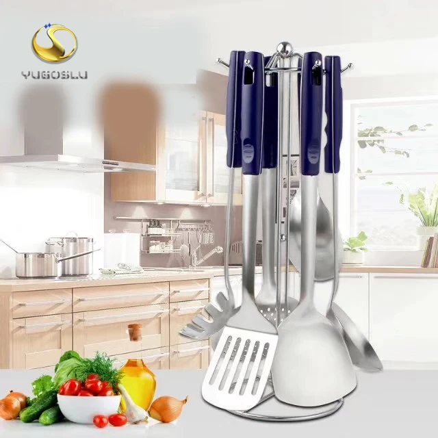 Kitchen utensil stainless steel Spoon Spatula 4pcs cooking tools Hot Sell Food Grade Stainless Steel Kitchen Accessories Handle