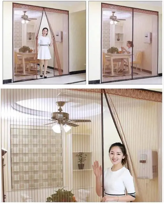Hot Sale Magnetic Summer Anti Mosquito Curtains Encryption Mosquito Net On the Door Magnets Screen Door Curtain