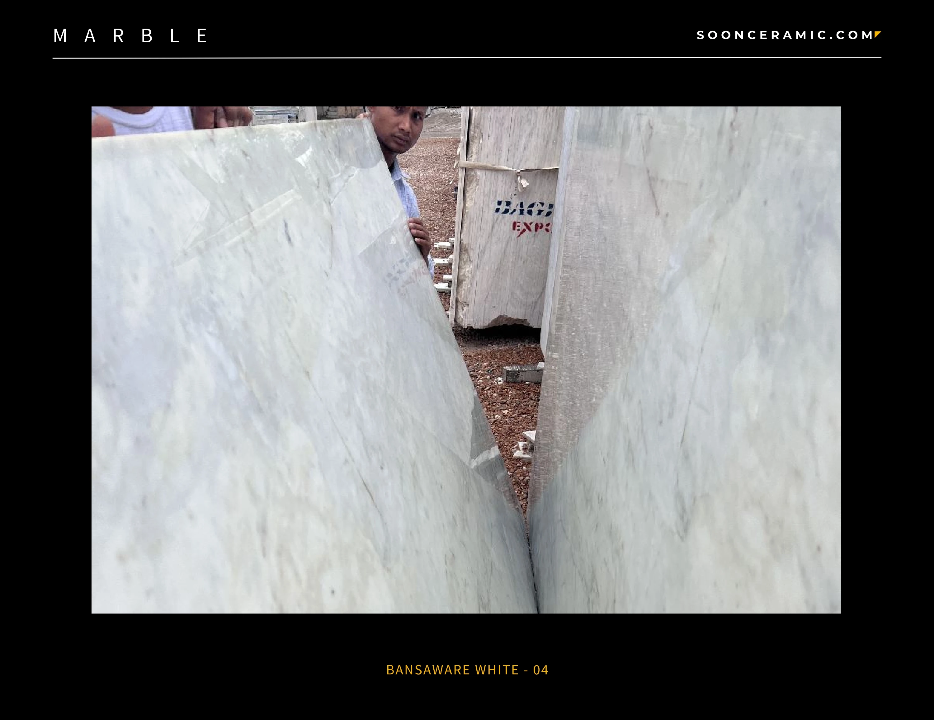 Wholesale Factory Supply Bansaware White Marble Slab for Interior Wall and Floor Decoration from India