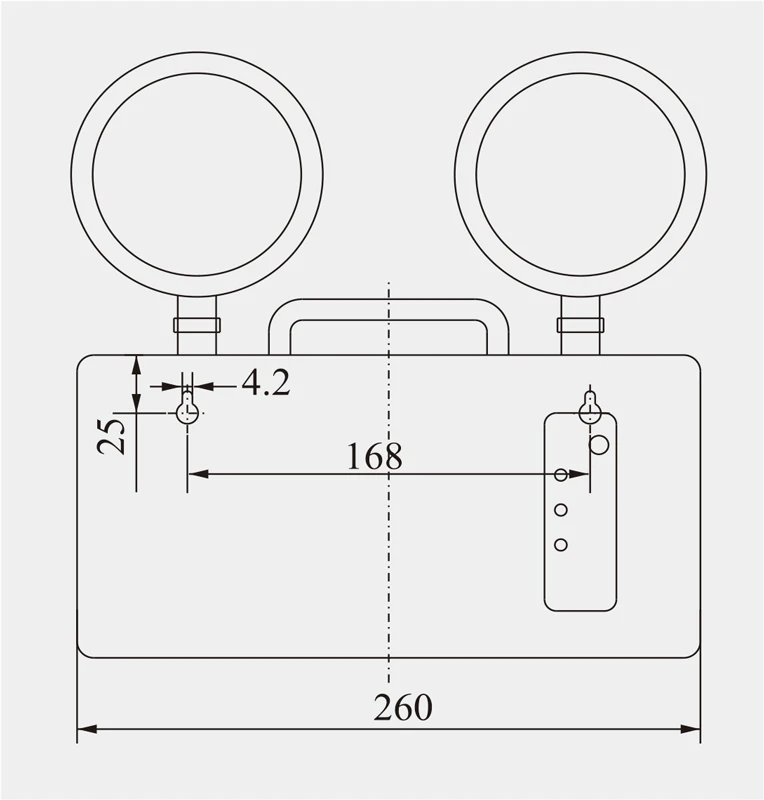 20 Years Manufacturer AC220V 50Hz/60Hz 2x10W 3.6V 600mAh Emergency Time 1.5h Wall Hanging Typ Steel 08F Fire Emergency Light