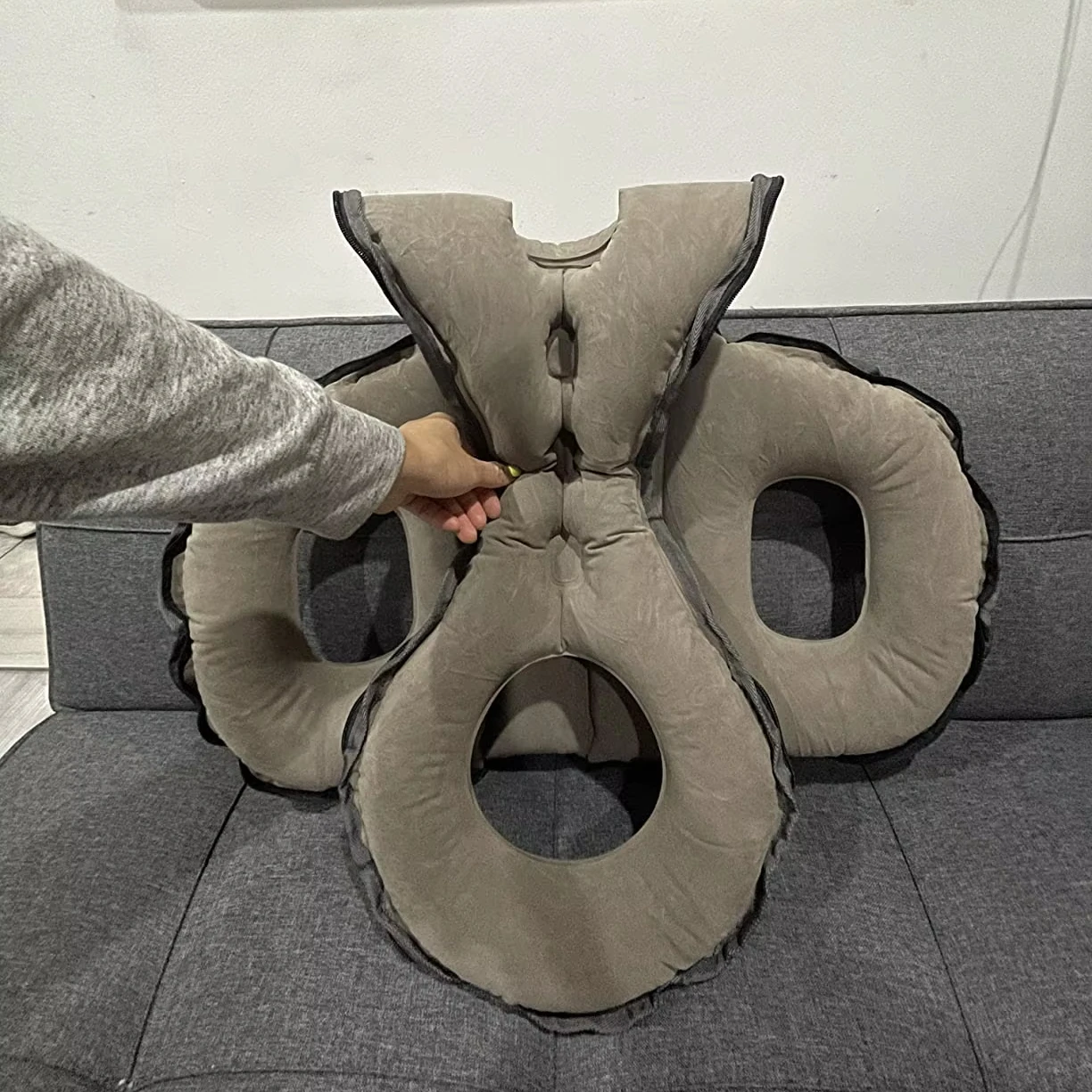 Hot selling inflatable pillow sleeping artifact travel pillow inflatable pillow