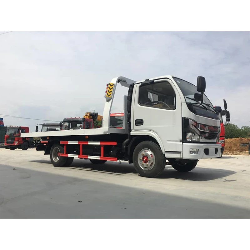 130HP 4X2 Wrecker Roll Back Body Sliding Recovery Flatbed Tow Truck