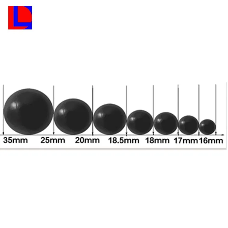 2017 solid hard black rubber bullet ball for gun
