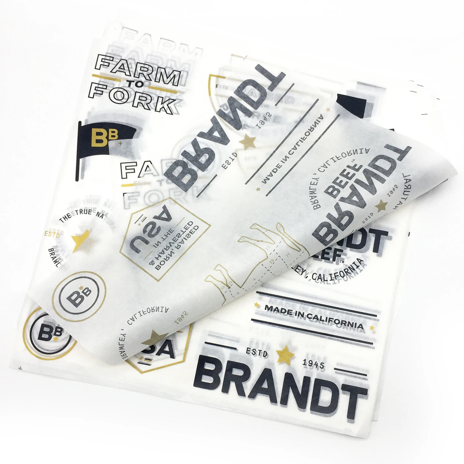 Custom Logo Printed PE Coated Deli Meat Hamburger Frie Burger Sandwich Wrap Wax Sheets Food Wrapping Greaseproof Paper,Wax Paper