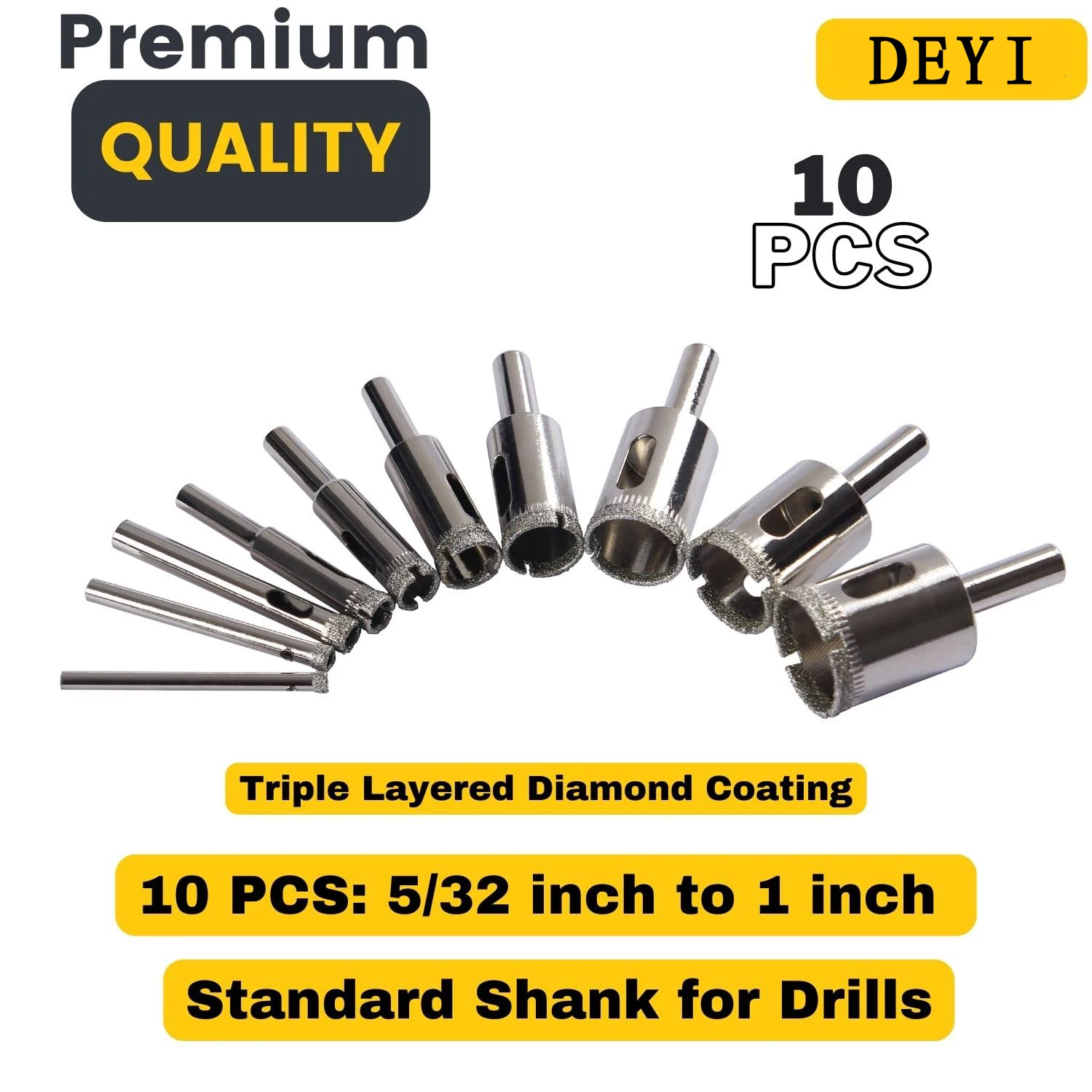 5mm electroplated diamond drill bits Drilling for ceramic tiles and glass